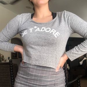 “ Je T’Adore” Crop Top